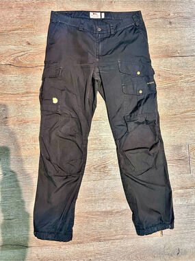 Fjallraven Vidda Pro Trousers G-1000 Cargo Trousers Black Waist 34